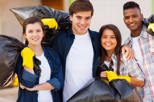 Professional house clearance team at work in Purley