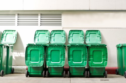 Advanced waste management technology in a commercial setting